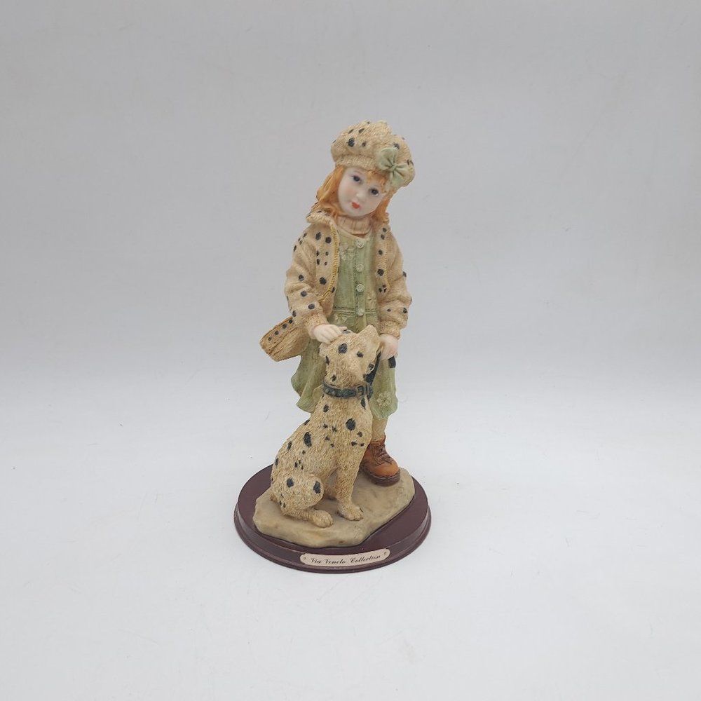 Via Veneto Collection Statue of Girl With Her Dog